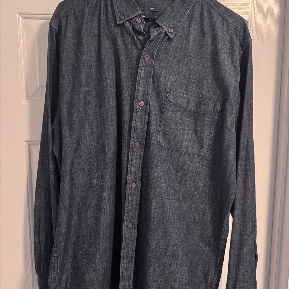 Men's Gap Blue Denim Shirt